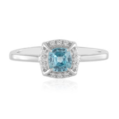 Anillo en plata con Zircón de Ratanak Kirí