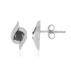 Pendientes en oro con Diamante negro