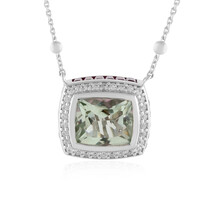 Collar en plata con Amatista verde (Dallas Prince Designs)