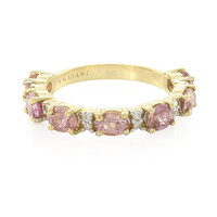 Anillo en oro con Zafiro Padparascha no calentado (AMAYANI)