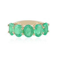 Anillo en oro con Esmeralda de Rusia