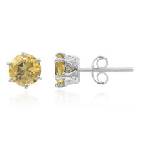 Pendientes en plata con Citrino