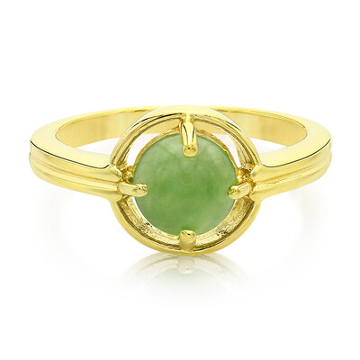 Anillo en plata con Crisoprasa imperial
