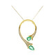 Collar en oro con Esmeralda de Zambia AAA (CIRARI)