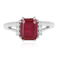 Anillo en plata con Rubí de Madagascar
