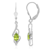 Pendientes en plata con Vesuvianita