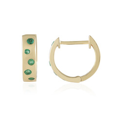 Pendientes en plata con Esmeralda de Zambia