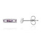 Pendientes en plata con Amatista Rosa de Francia