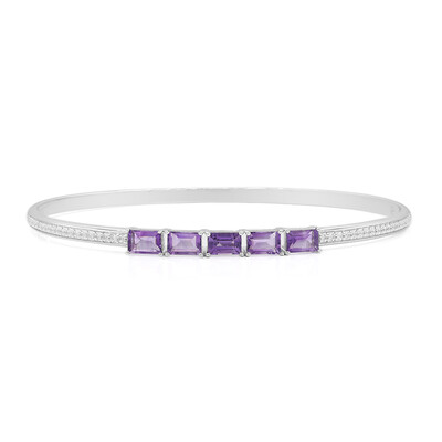 Brazalete en plata con Amatista (Remy Rotenier)