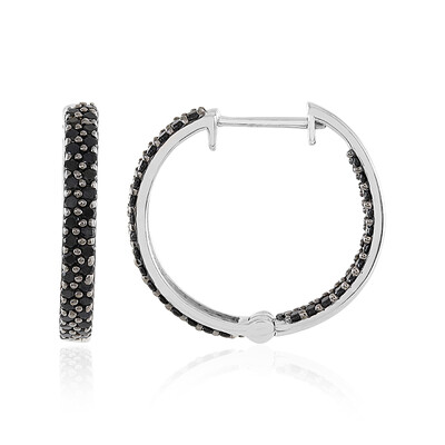 Pendientes en plata con Espinela negra