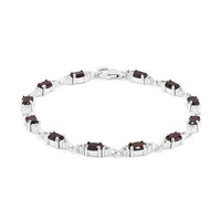 Brazalete en plata con Granate
