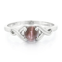 Anillo en plata con Escapolita ojo de gato
