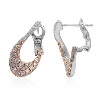 Pendientes en oro con Diamante rosa I1 (CIRARI)