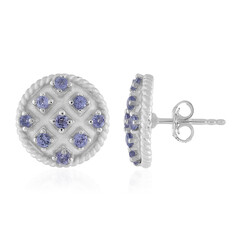 Pendientes en plata con Tanzanita