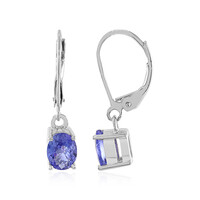 Pendientes en plata con Tanzanita