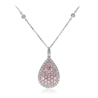 Collar en oro con Diamante rosa I1 (CIRARI)