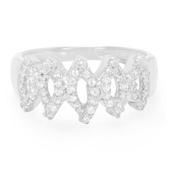 Anillo en plata con Zafiro blanco