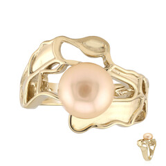 Anillo en plata con Perla naranja Freshwater (TPC)