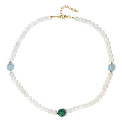 Collar en plata con Malaquita
