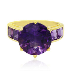 Anillo en oro con Amatista de Uruguay