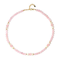 Collar en plata con Cuarzo rosa