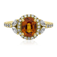 Anillo en oro con Granate mandarina (CIRARI)