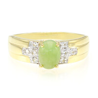 Anillo de hombre en plata con Crisoprasa imperial