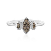 Anillo en plata con Diamante champán I2