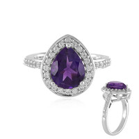 Anillo en plata con Amatista