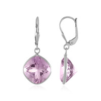 Pendientes en plata con Amatista Rosa de Francia