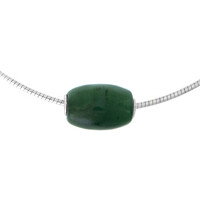 Collar en plata con Nefrita