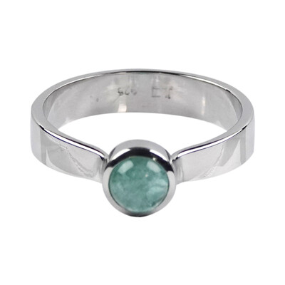 Anillo en plata con Turmalina