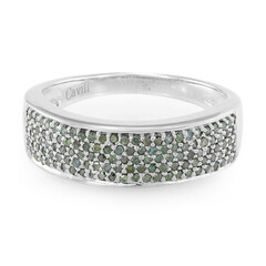 Anillo en plata con Diamante fantasía