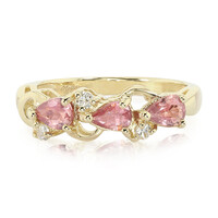 Anillo en oro con Zafiro Padparascha no calentado