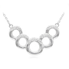 Collar en plata con Topacio blanco