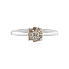 Anillo en plata con Diamante chocolate I2