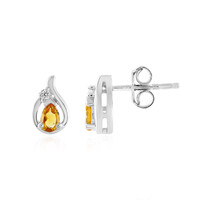Pendientes en plata con Citrino