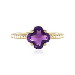 Anillo en plata con Amatista de Zambia
