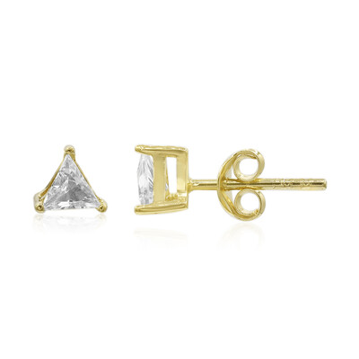 Pendientes en plata con Topacio blanco