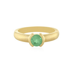 Anillo en plata con Esmeralda de Rusia