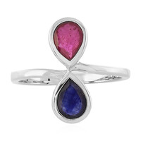 Anillo en plata con Rubí de Madagascar