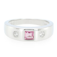 Anillo en plata con Zafiro Padparadscha