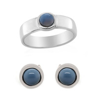 Anillo en plata con Ópalo azul