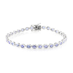 Brazalete en plata con Tanzanita