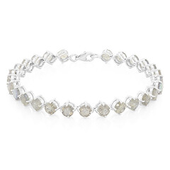 Brazalete en plata con Espectrolita