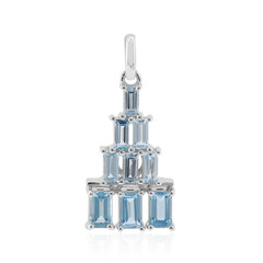 Colgante en plata con Topacio azul suizo (Remy Rotenier)