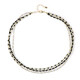Collar en plata con Zircón gris (Riya)