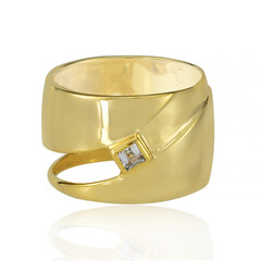 Anillo en plata con Topacio blanco