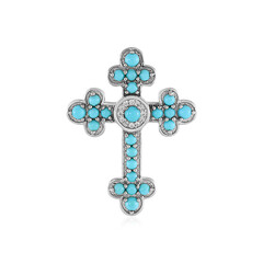 Colgante en plata con Turquesa