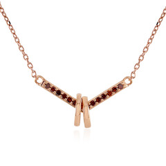 Collar en oro con Diamante rojo I4